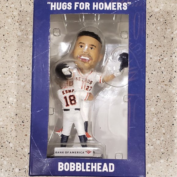 Bobblehead HOUSTON ASTROS JOSE ALTUVE & TONY KEMP HUGS FOR HOMERS. - Picture 1 of 3